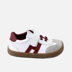 Deportivos barefoot H piel velour perline burdeos Elisoft | Eli 1957