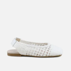 Bailarinas Corduroy Blanco | Eli 1957