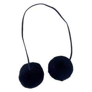 Bijou de sac balles en fourrure rasée