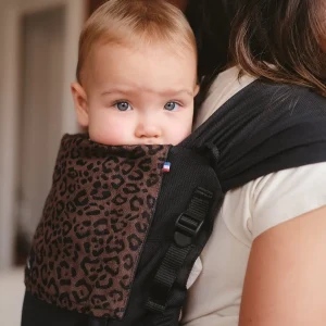 Porte‑bébé NEOBULLE P’tit Évo Léopard – hybride physiologique, dès la naissance