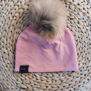 Tuque rose en coton - SUR COMMANDE "agencement nanö"