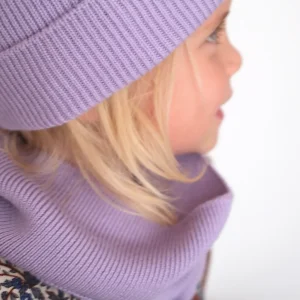 Tour de cou en laine mérinos JOLI NOUS Lilas – Taille unique, chaud & doux