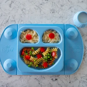 Assiette ventouse + Lunch box TIDY TOT Fleur de Jardin Bleu