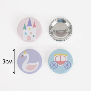 Badges Princesse MY LITTLE DAY – Lot de 5