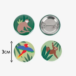 Badges Jungle MY LITTLE DAY – Lot de 5