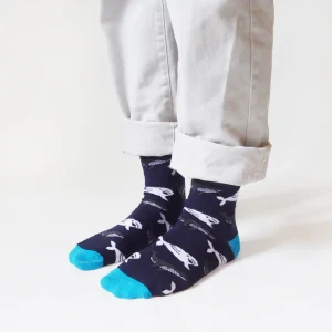 Chaussettes en bambou adulte BARE KIND baleines