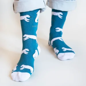 Chaussettes en bambou BARE KIND ours blancs