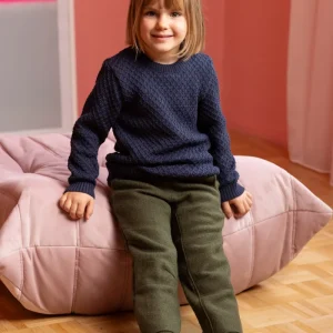 Pull Aran enfant DISANA en laine mérinos (3-4 ans)