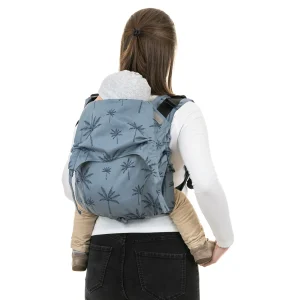 Onbuhimo FIDELLA Palm Trees Bleu (porte-bébé sans ceinture ventrale)