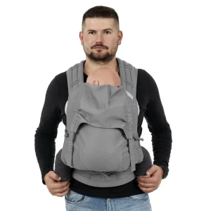 Porte-Bébé FIDELLA Hybride FlyClick Chevron gris – taille toddler