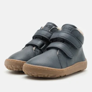 Bottines barefoot d’hiver FRODDO Winter Furry Dark bleu